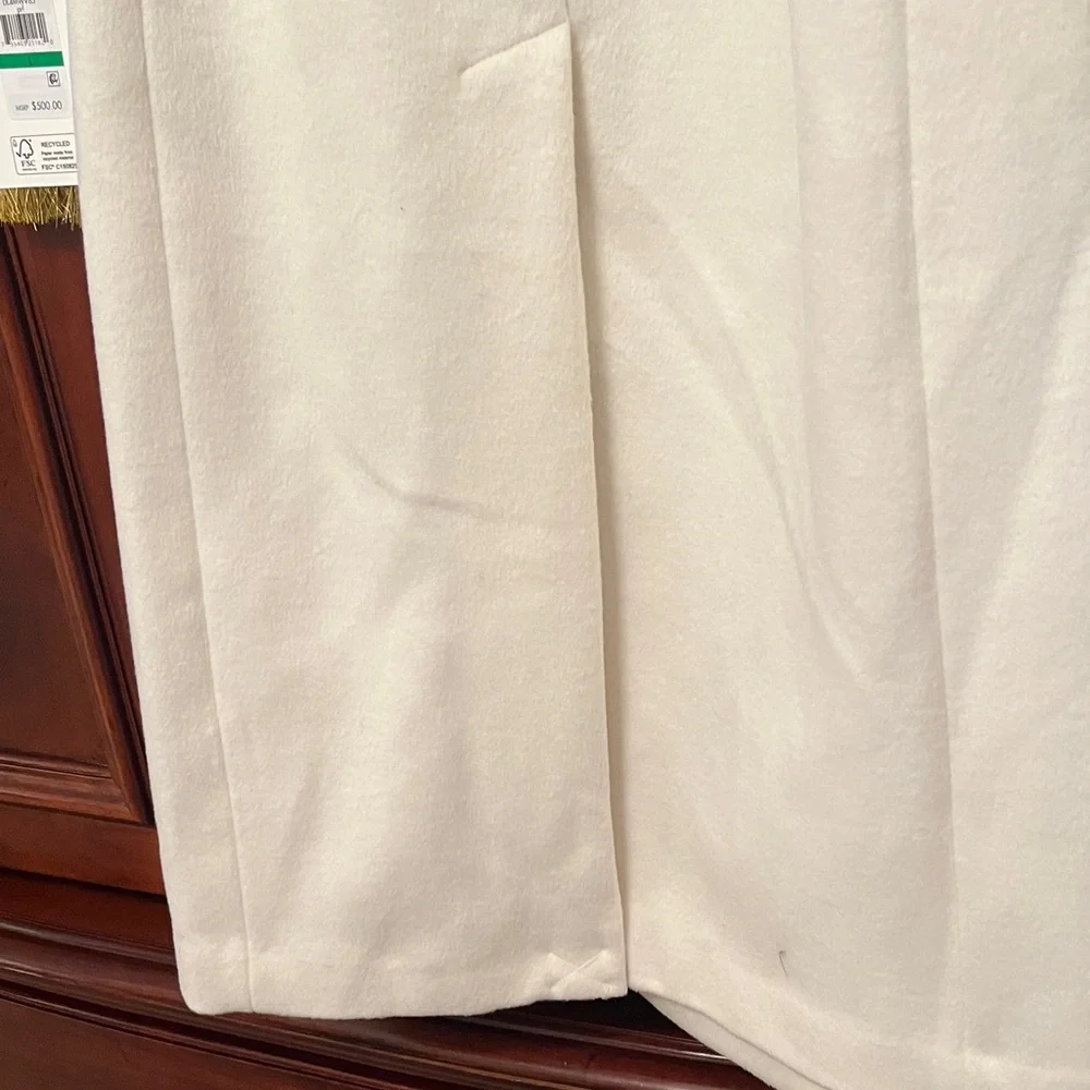 DKNY Classic Cream Wrap Trench Coat - Picture 7 of 7